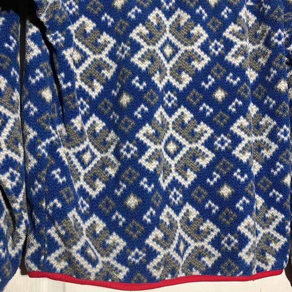 Patagonia Synchilla Snap T Size Small Aurora Blue Snowflake - Picture 8 of 9